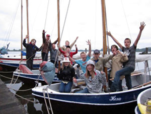 Scouts op kamp in Elburg